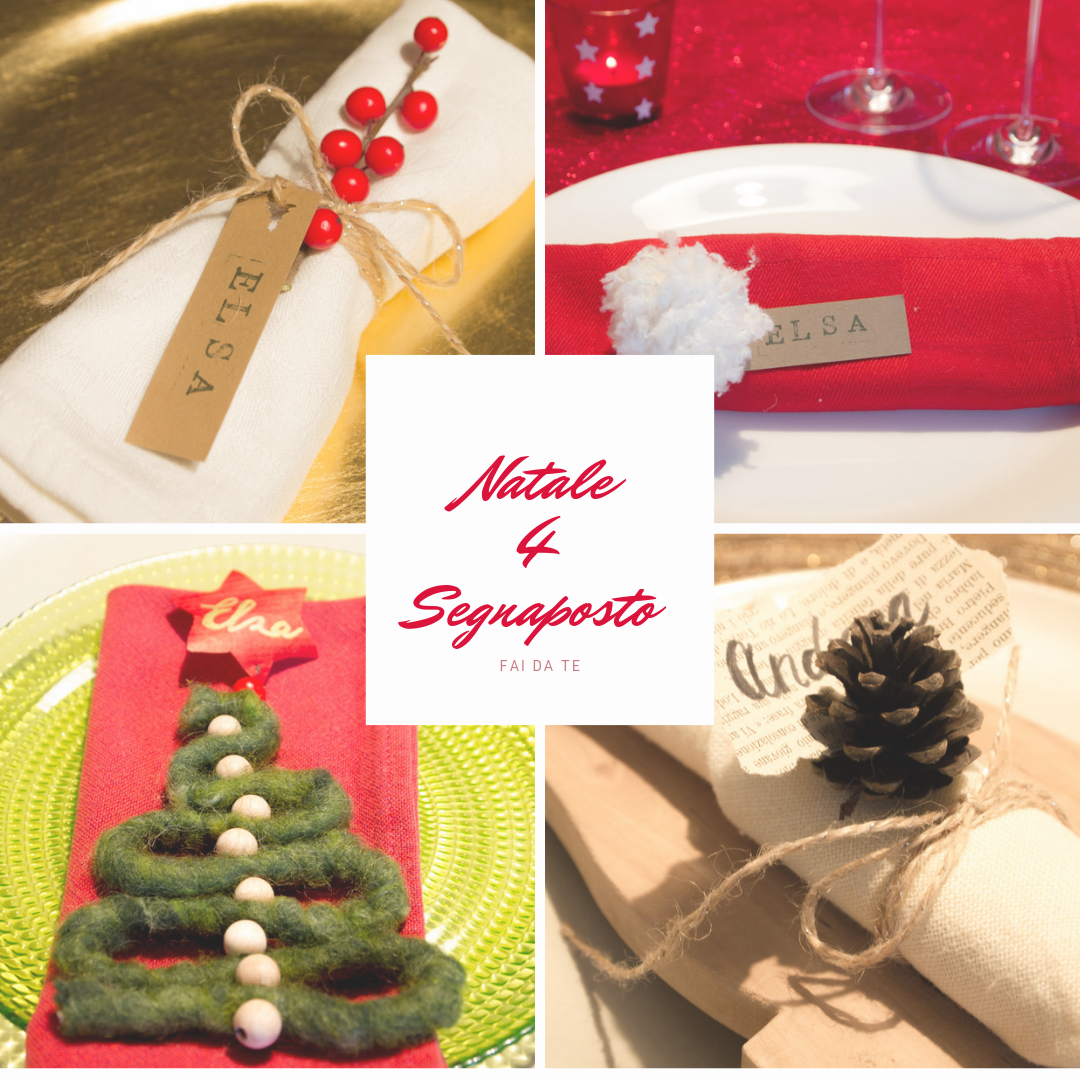 Natale: 4 idee per segnaposto fai da te