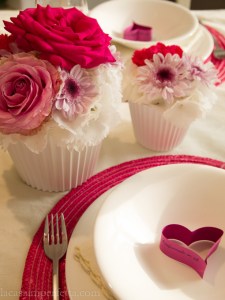 Cupcake di fiori medio e grande