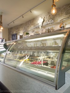 Il bancone dei gelati