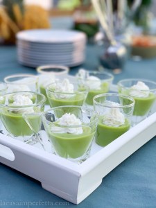 Parte del menù preparato dalla futura sposa e dalle sue amiche