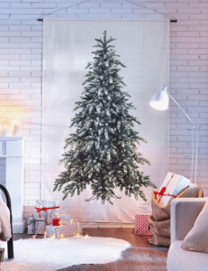 Tenda con albero e lucine incorporate