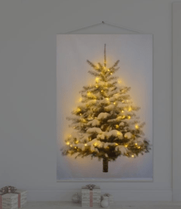 Tenda con albero e lucine incorporate