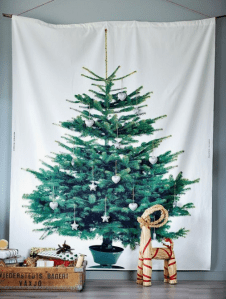 Tenda con albero e lucine incorporate