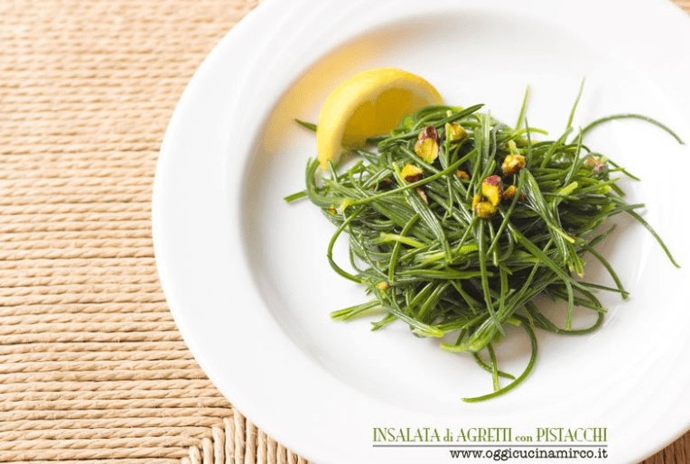 Insalata di agretti e pistacchi