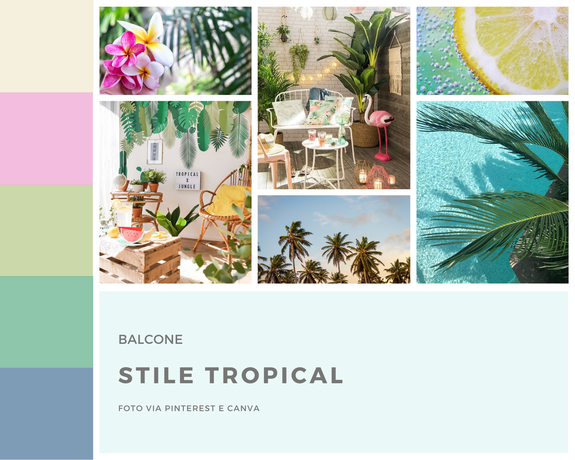 Moodboard stile Tropical